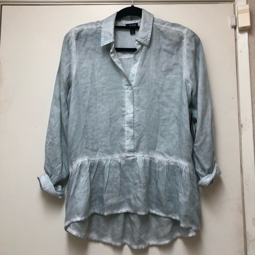 a.n.a Button Flare Out Shirt